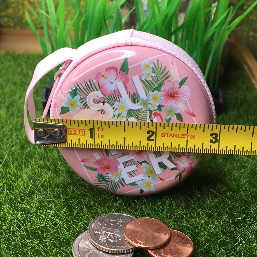 Summer Pink Flamingo Coin  Purse PRICE IS FIRM - Picture 7 of 8